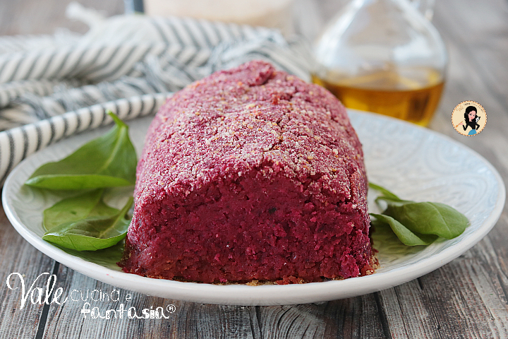 Polpettone di ceci e barbabietola ricetta secondo piatto senza uova e cotto al forno, polpettone di barbabietole leggero e morbidissimo!