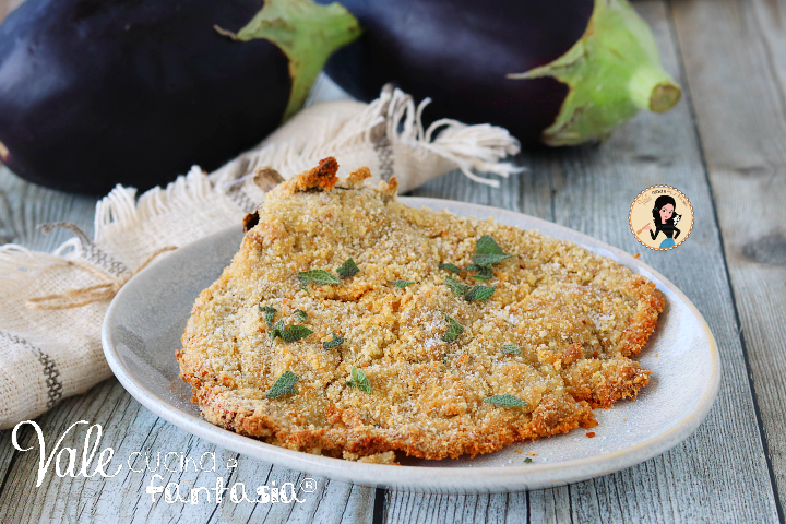 Cotoletta di melanzana ricetta al forno o in friggitrice ad aria, cotoletta alle melanzane leggera, facile e buonissima!