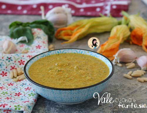 Pesto ai fiori di zucca