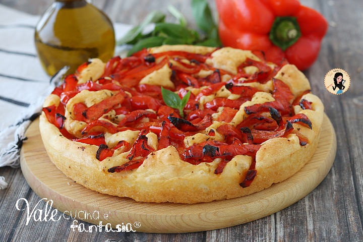 Focaccia ai peperoni morbidissima ricetta focaccia fatta in casa
