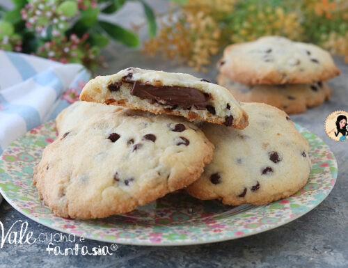 Biscotti cookie alla nutella