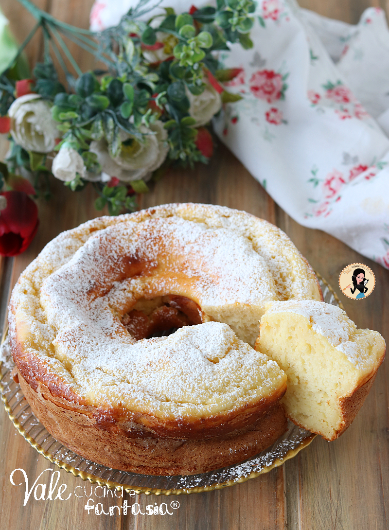 Ciambellone alla ricotta sofficissimo ricetta per ciambella tutta ricotta senza burro e olio, morbida, velocissima e golosissima!