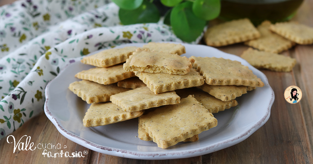 Crackers con farina di ceci ricetta senza uova leggera e veloce
