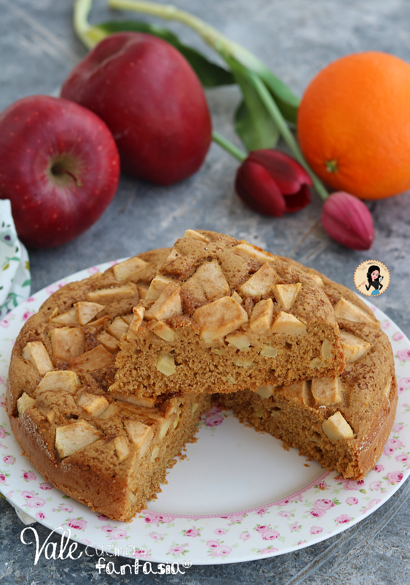 Torta di mele e farina di avena la ricetta della torta con poche calorie semplice e buonissima! Torta con farina di avena facile e leggera.