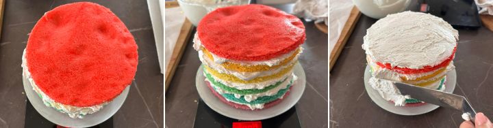 Rainbow Cake la ricetta originale della Torta Arcobaleno golosa e scenografica! Ricetta della torta americana colorata.