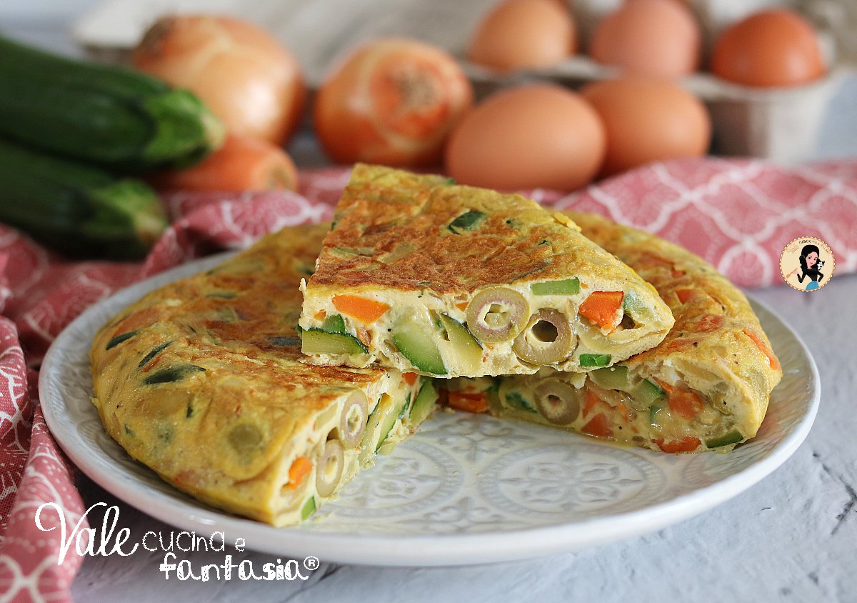 Frittata di verdure ricetta facile al forno o in padella