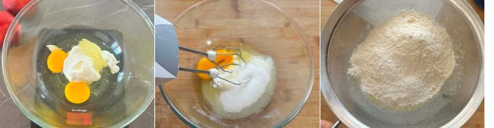 Torta fredda yogurt e pesche ricetta con Pan di Spagna, crema di yogurt e pesche succose! Torta crema di yogurt e pesche.