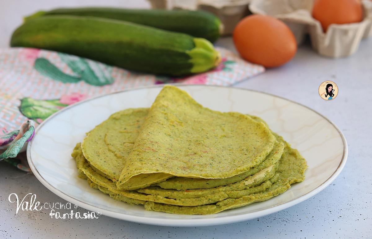 Crepes di zucchine 2 ingredienti ricetta senza farina
