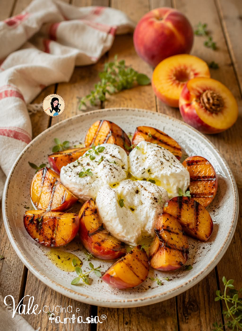 Pesche grigliate ricetta dolce o salata furbissima! Pesche cotte alla griglia buonissime e velocissime perfette dolci o salate.