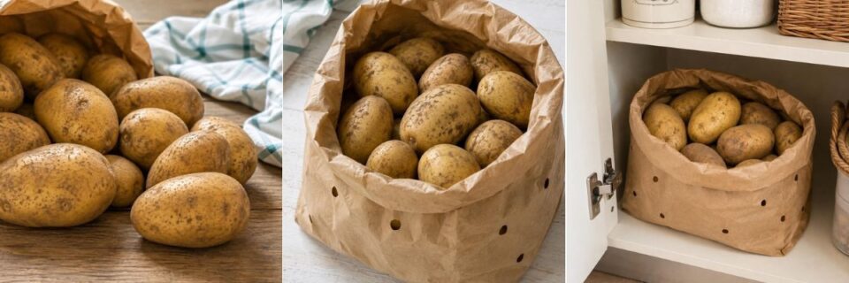 Come conservare le patate per evitare germogli, parti verdi e patate molli: dove tenerle, quale contenitore usare e gli errori da evitare