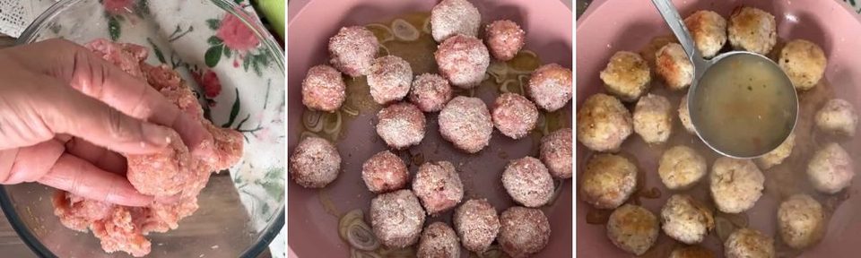 Risoni con polpette e spinaci, un primo piatto asciutto e cremoso con tante polpette di carne, ricetta facile e saporita.