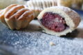Bocconcini in crosta con frutti di bosco e savoiardi