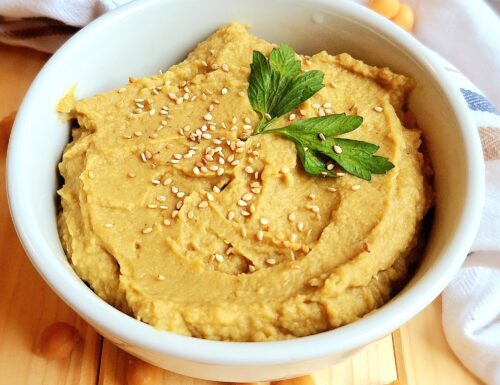 Hummus di Ceci e Melanzane con Curry