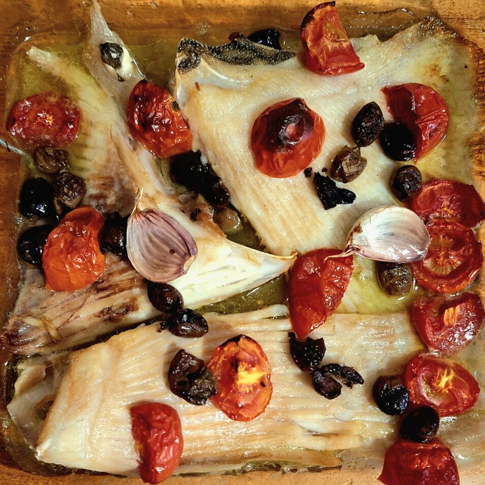 Ali di Razza con Pomodorini e olive