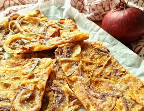 Schiacciata di Cipolle in pastella integrale