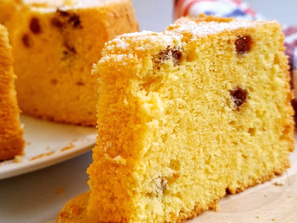 Chiffon Cake con Uvetta 