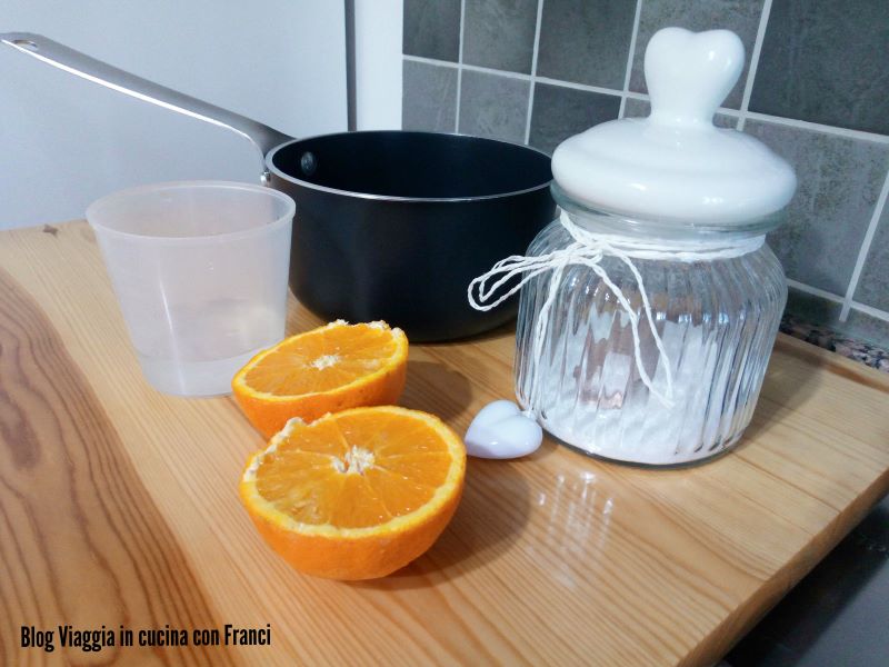 ingredienti bagna all'arancia analcolica