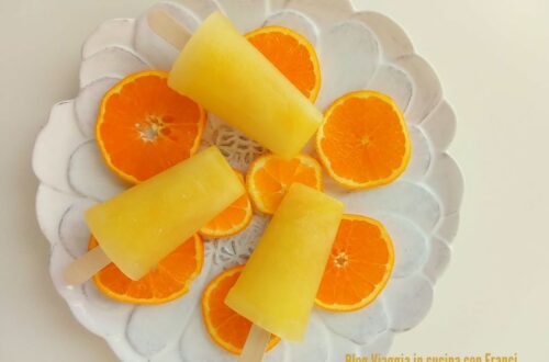 ghiaccioli con succo di arancia