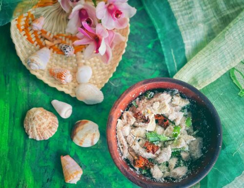 Kelaguen mannok, insalata di pollo di Guam