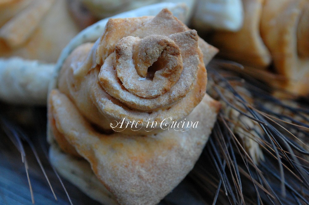 Pane per le feste rose di pane in bouquet vickyart arte in cucina