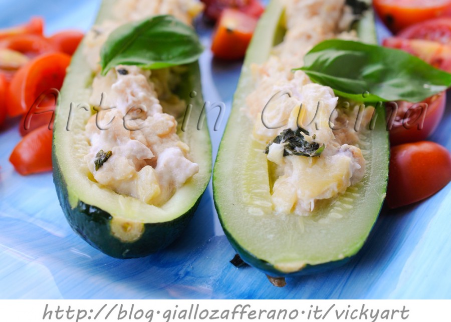 Zucchine con Tonno e ricotta in padella ricetta leggera