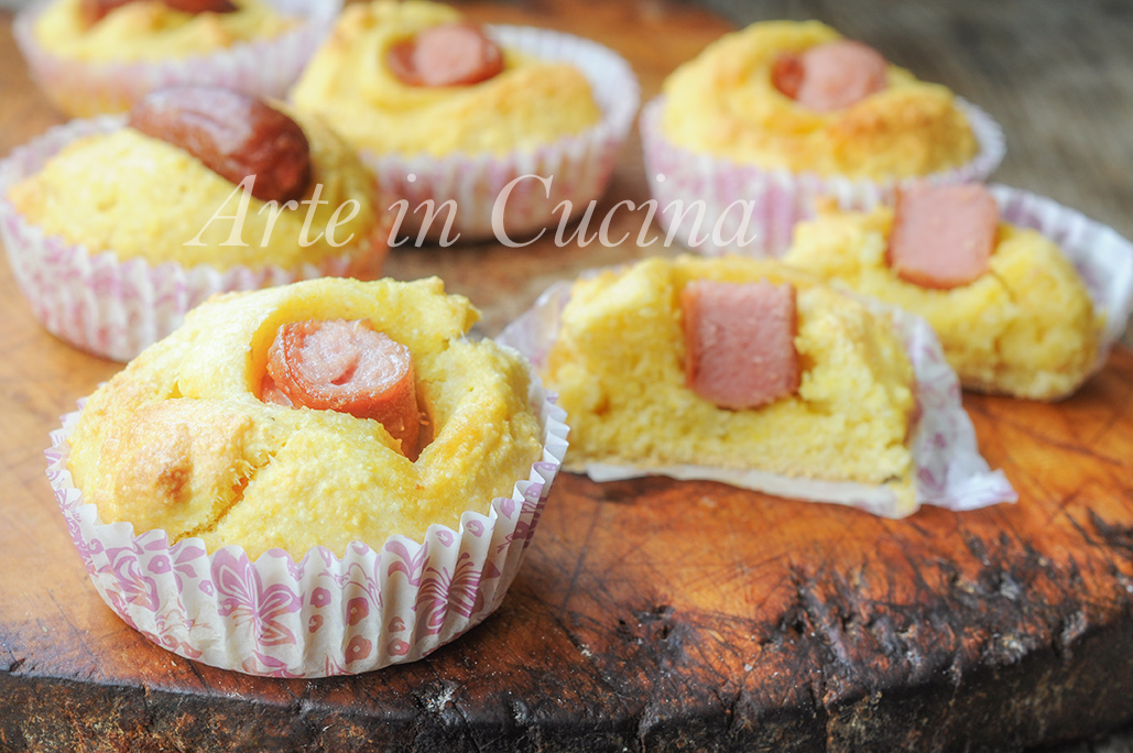 Muffin corn dogs ricetta sfiziosa finger food vickyart arte in cucina