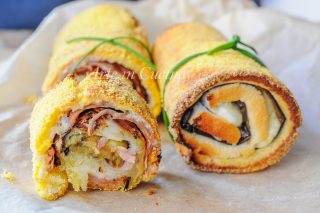 Cannoli di pancarrè con melanzane arrostite veloci vickyart arte in cucina