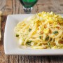 Spaghetti mimosa con mollica e zucchine ricetta veloce vickyart arte in cucina