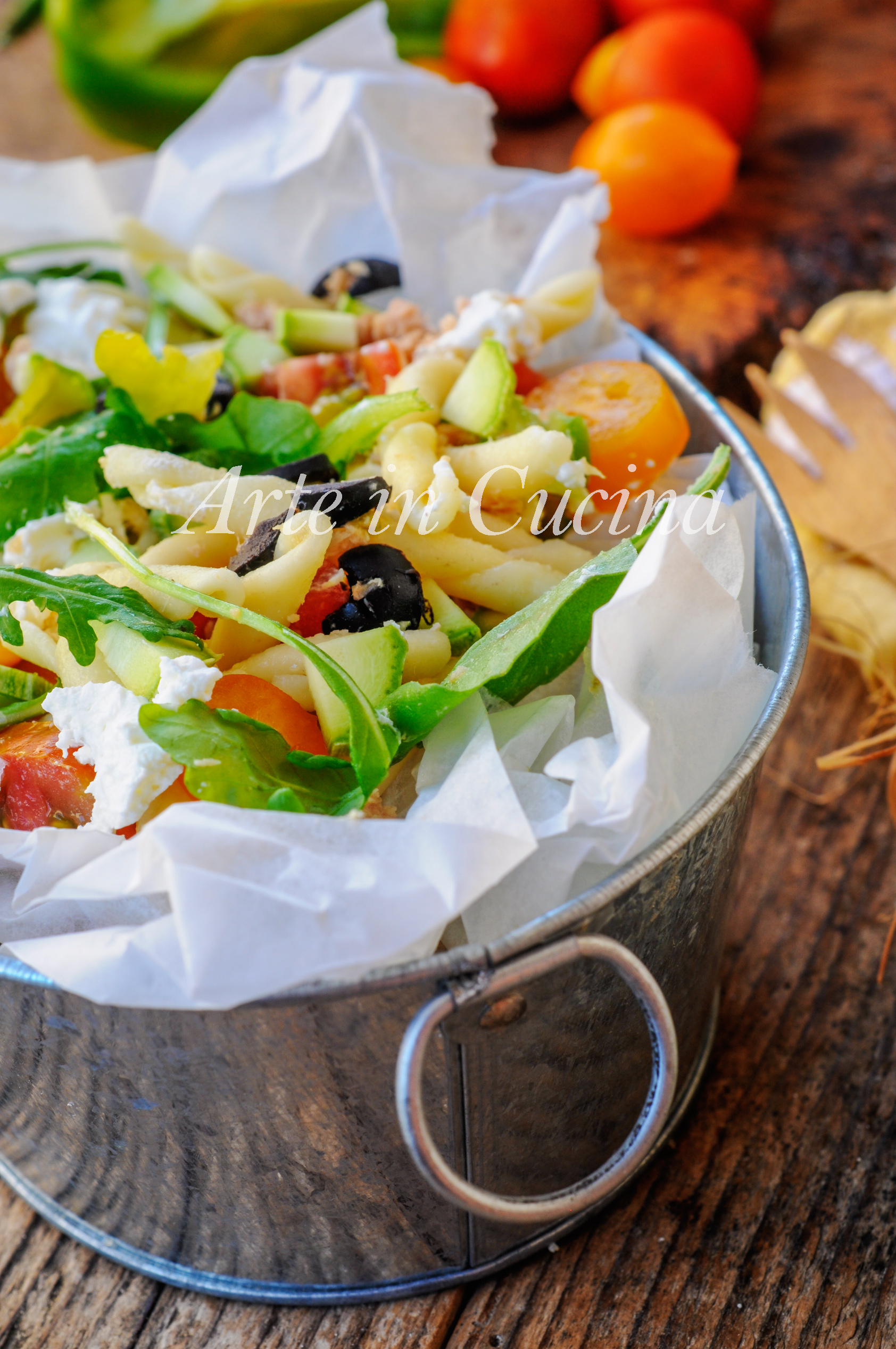 Trofie all'insalata con robiola pasta fredda vickyart arte in cucina
