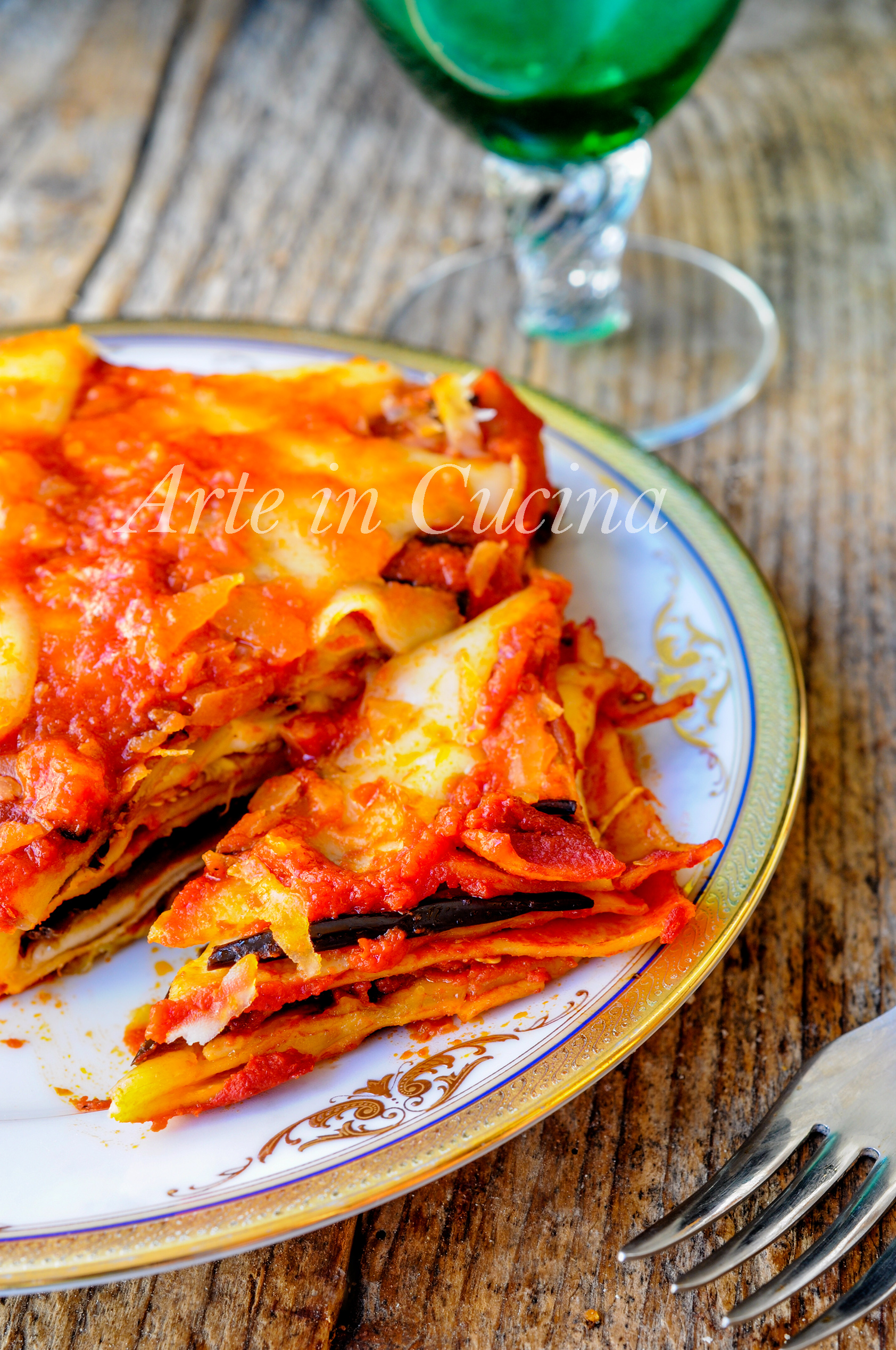 Lasagne alla parmigiana di melanzane primo facile vickyart arte in cucina
