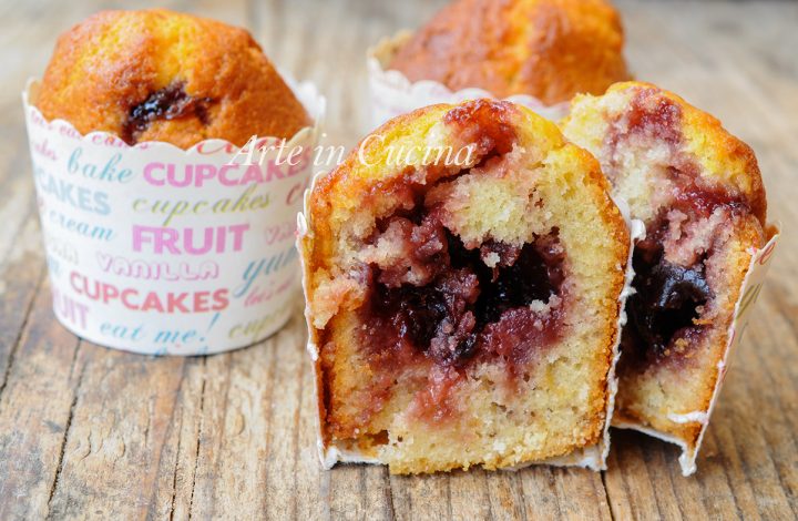 Muffin cuore di marmellata morbidi facili e veloci vickyart arte in cucina