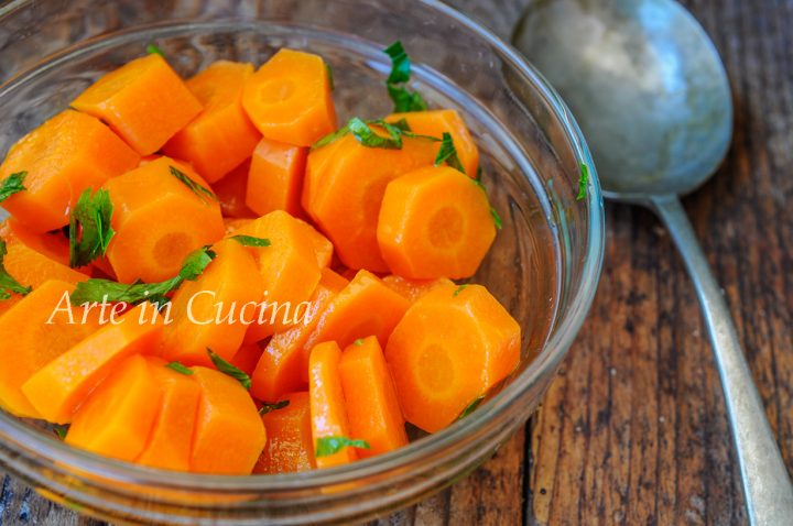 Carote marinate all'aceto contorno veloce vickyart arte in cucina