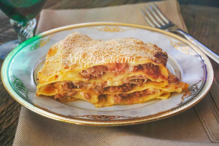 Lasagna facile e veloce prosciutto e carne vickyart arte in cucina
