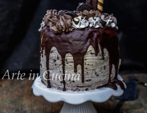 Drip cake cioccolato nutella e oreo