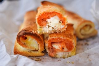 Rotolini di pancarrè veloci alla pizzaiola