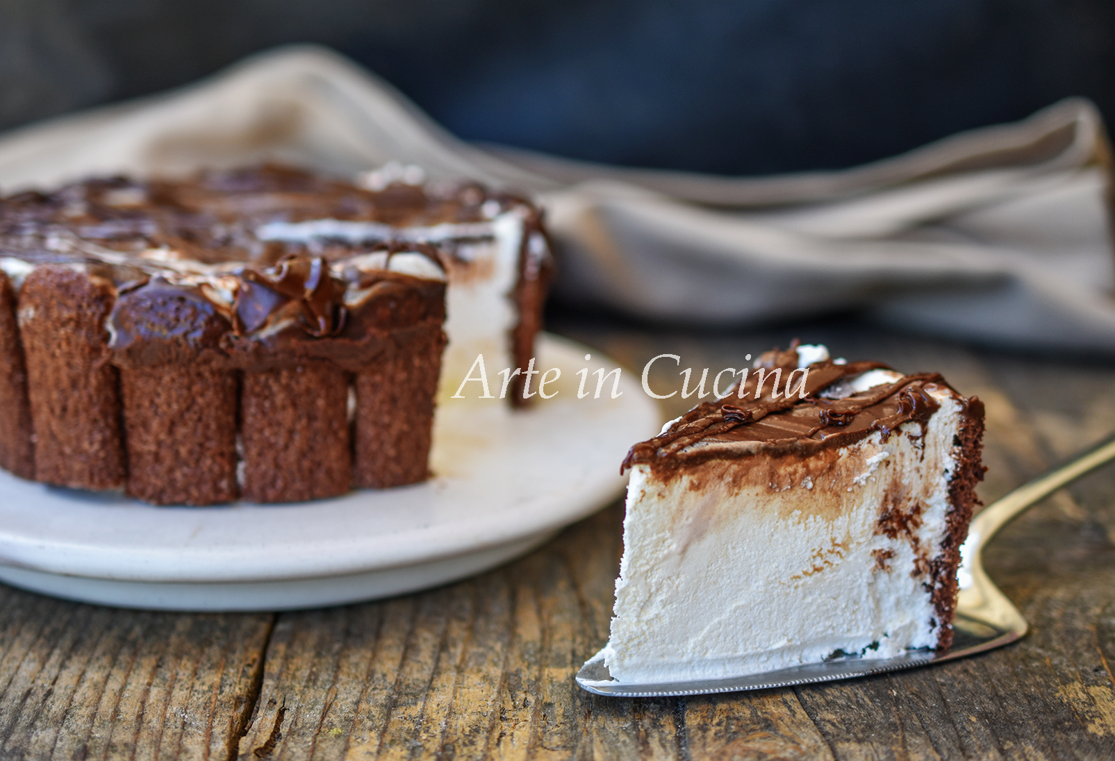 Torta di pavesini al cacao e crema al latte torta fredda facile vickyart arte in cucina