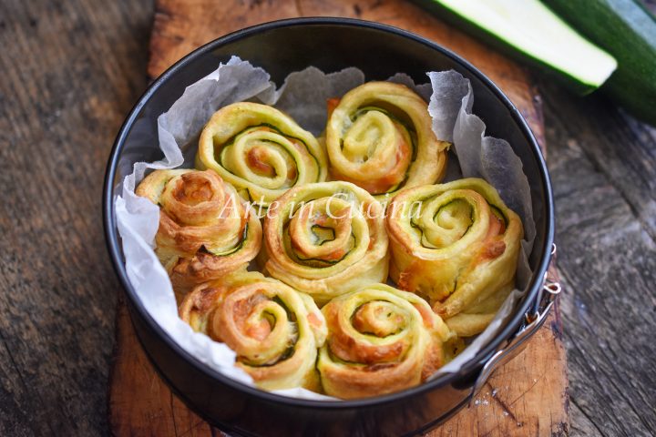Torta di rose zucchine e salmone 10 minuti vickyart arte in cucina