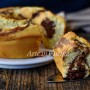 Ciambella variegata cuore di nutella senza burro e olio vickyart arte in cucina