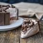 Torta fredda nutella e wafer al cioccolato cremosa vickyart arte in cucina