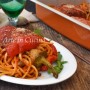 Peperoni ripieni di spaghetti capperi e olive ricetta facile da preparare vickyart arte in cucina