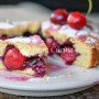 Torta schiacciata alle ciliegie dolce alla frutta vickyart arte in cucina