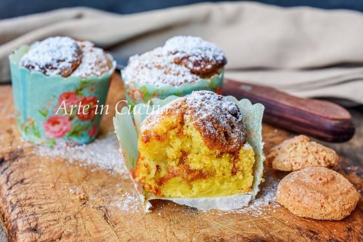 Muffin cuor di mela e amaretti