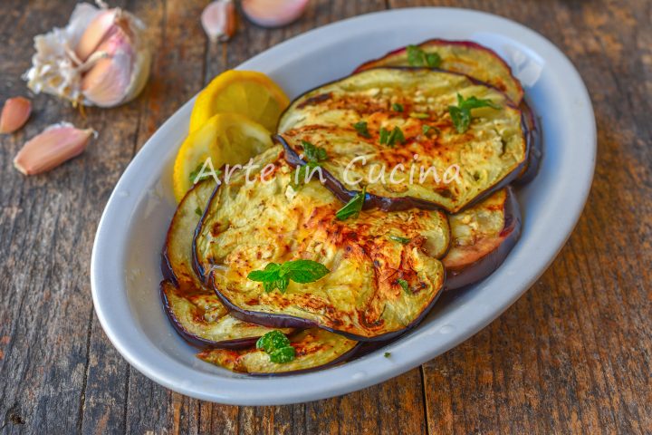 Melanzane al limone marinate contorno facile
