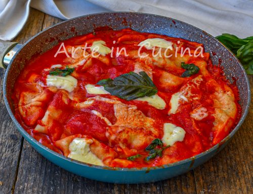 Cannelloni in padella ripieni al sugo