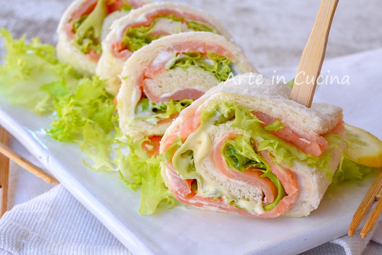 GIRELLE AL SALMONE ANTIPASTO VELOCE freddo senza cottura