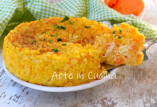 Torta di riso e zucca al forno