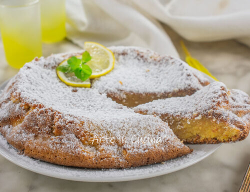 Torta caprese al limoncello