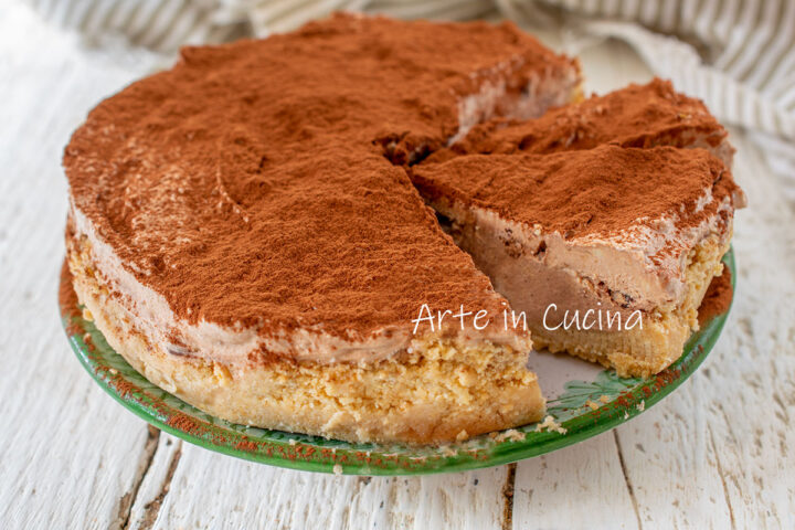 Crostata fredda con ricotta al caffè