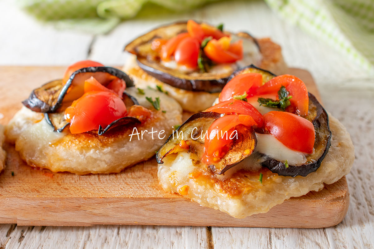 pizzette di melanzane in padella