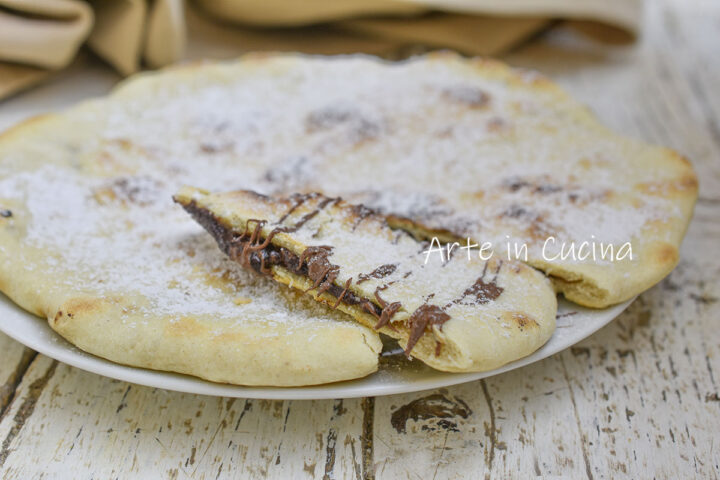 SCROCCHIARELLA alla NUTELLA dolce 3 ingredienti in padella